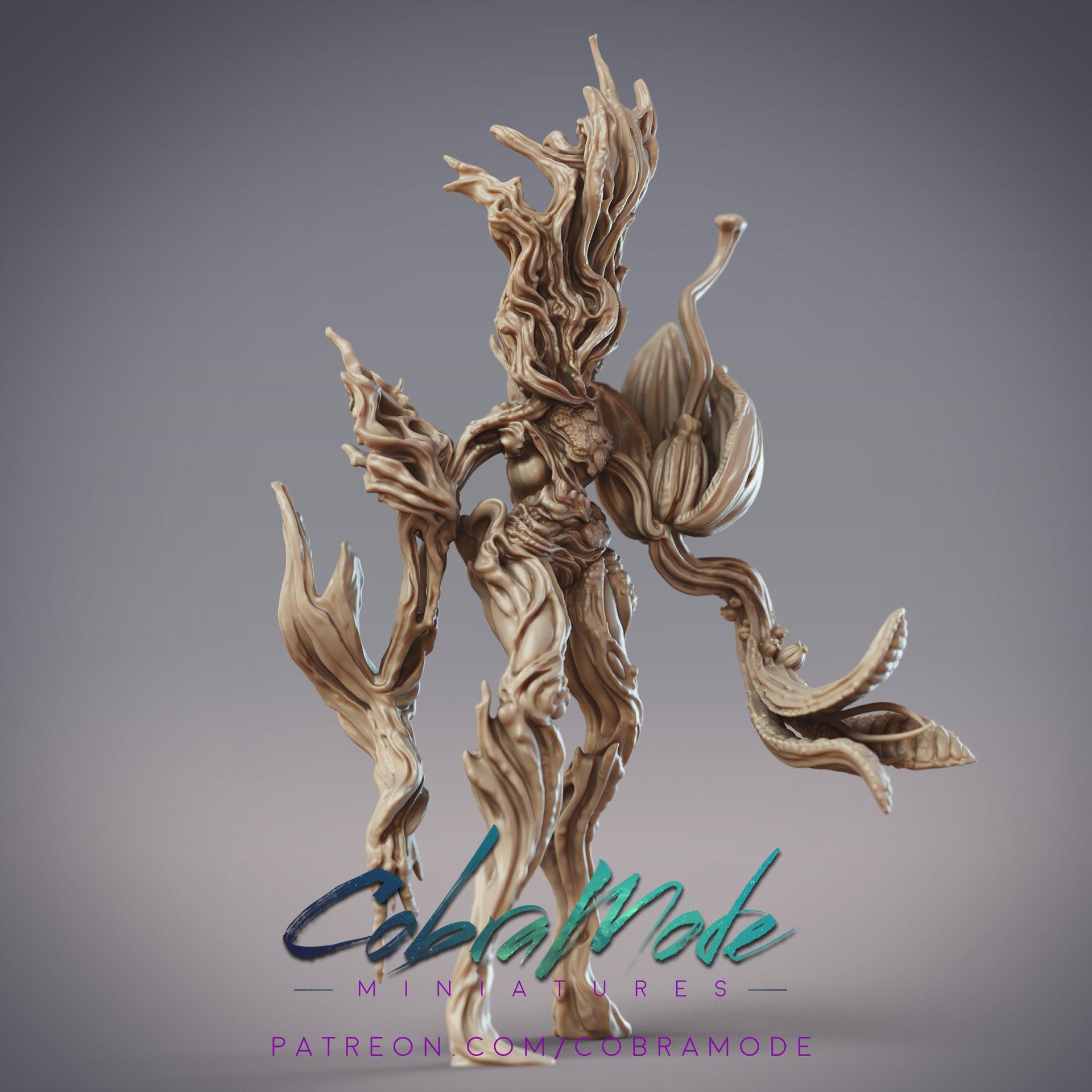 Searbhiseach, Plant Construct - CobraMode | 28mm and 32mm | Wargaming | DnD | Tabletop Roleplaying