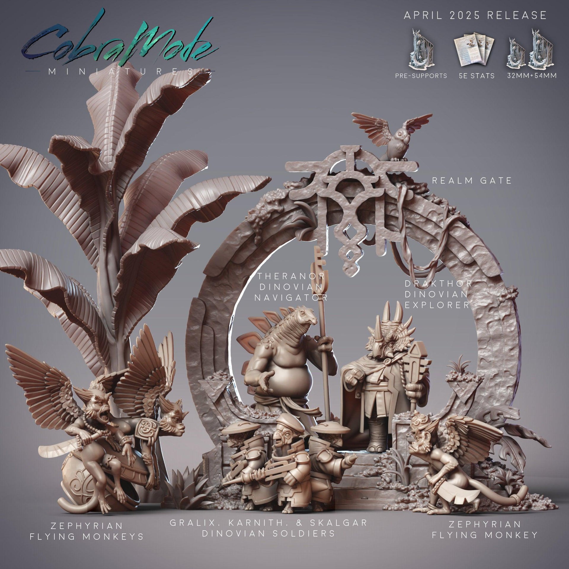 Searbhiseach, Plant Construct - CobraMode | 28mm and 32mm | Wargaming | DnD | Tabletop Roleplaying