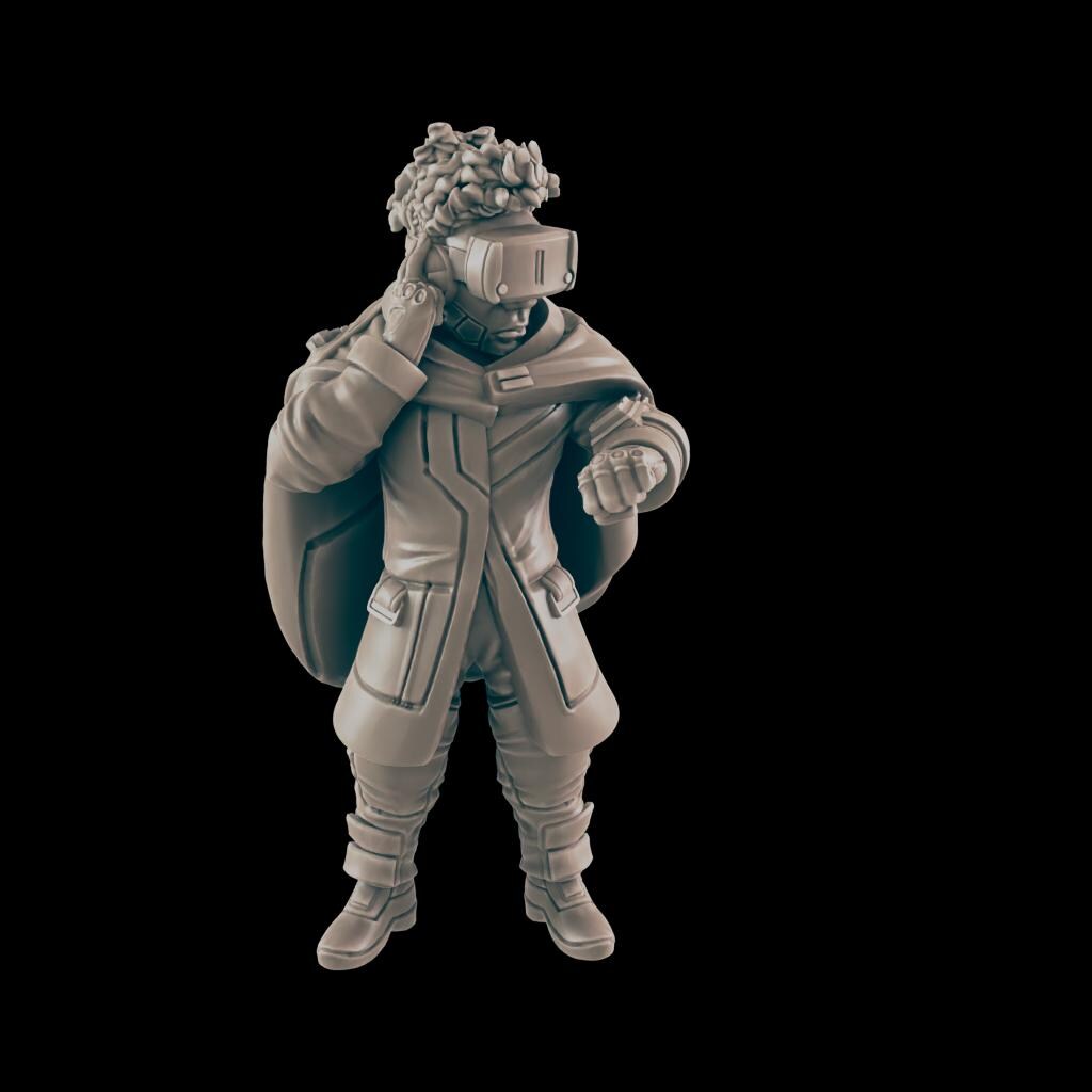 Net Jammer. VR Hacker - Ec3d | 28mm and 32mm | Wargaming | DnD | Tabletop Roleplaying