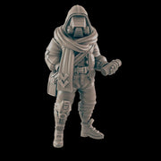 Messenger. Cyberpunk Courier - Ec3d | 28mm and 32mm | Wargaming | DnD | Tabletop Roleplaying