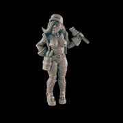 Mechanic. Cyberpunk Repairman - Ec3d | 28mm and 32mm | Wargaming | DnD | Tabletop Roleplaying