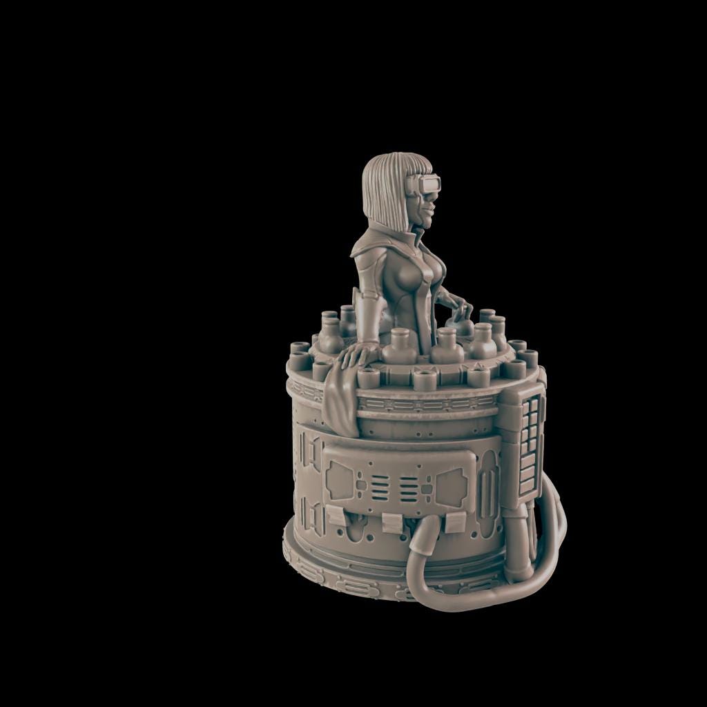 Bal Bar. Robot Bartender - Ec3d | 28mm and 32mm | Wargaming | DnD | Tabletop Roleplaying