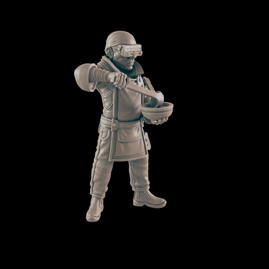 El Chefe. VR Cook - Ec3d | 28mm and 32mm | Wargaming | DnD | Tabletop Roleplaying