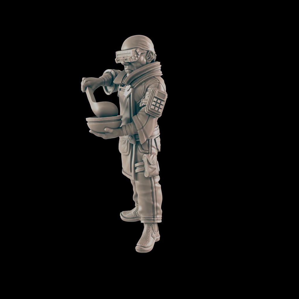 El Chefe. VR Cook - Ec3d | 28mm and 32mm | Wargaming | DnD | Tabletop Roleplaying