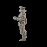 Coffee Cop. Cyberpunk Police- Ec3d | 28mm and 32mm | Wargaming | DnD | Tabletop Roleplaying