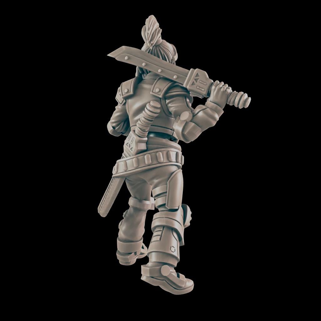 Blade Singer - Ec3d | 28mm and 32mm | Wargaming | DnD | Tabletop Roleplaying