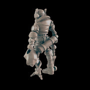 Amputee traveller. Cyberpunk Citizen - Ec3d | 28mm and 32mm | Wargaming | DnD | Tabletop Roleplaying