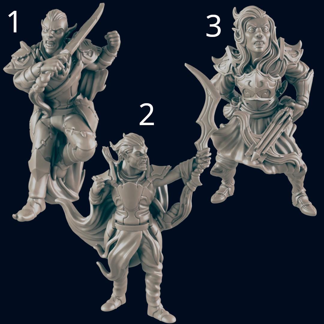 Dark Elf - Ec3d | 28mm and 32mm | Wargaming | DnD | Tabletop Roleplaying