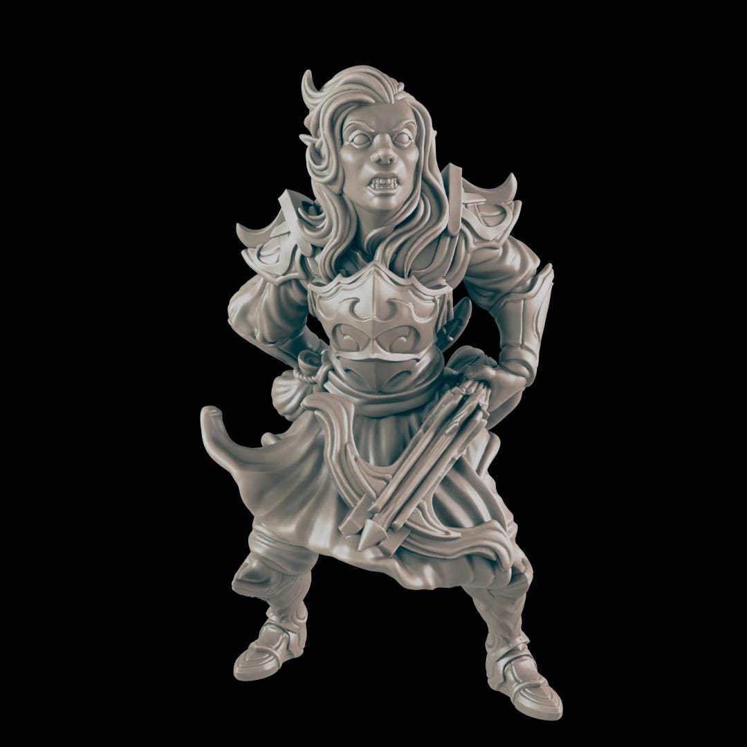 Dark Elf - Ec3d | 28mm and 32mm | Wargaming | DnD | Tabletop Roleplaying