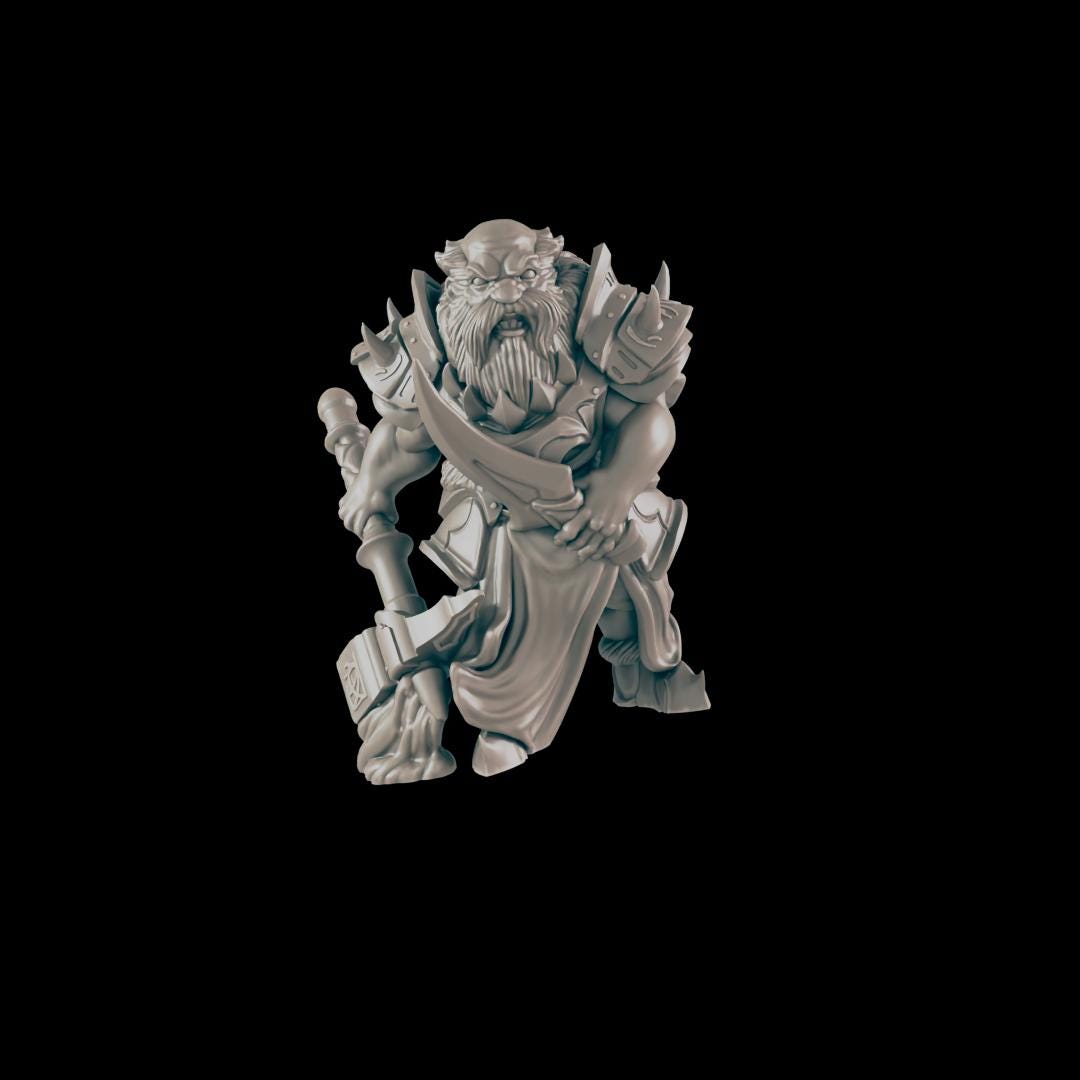 Dark Dwarf - Ec3d | 28mm and 32mm | Wargaming | DnD | Tabletop Roleplaying