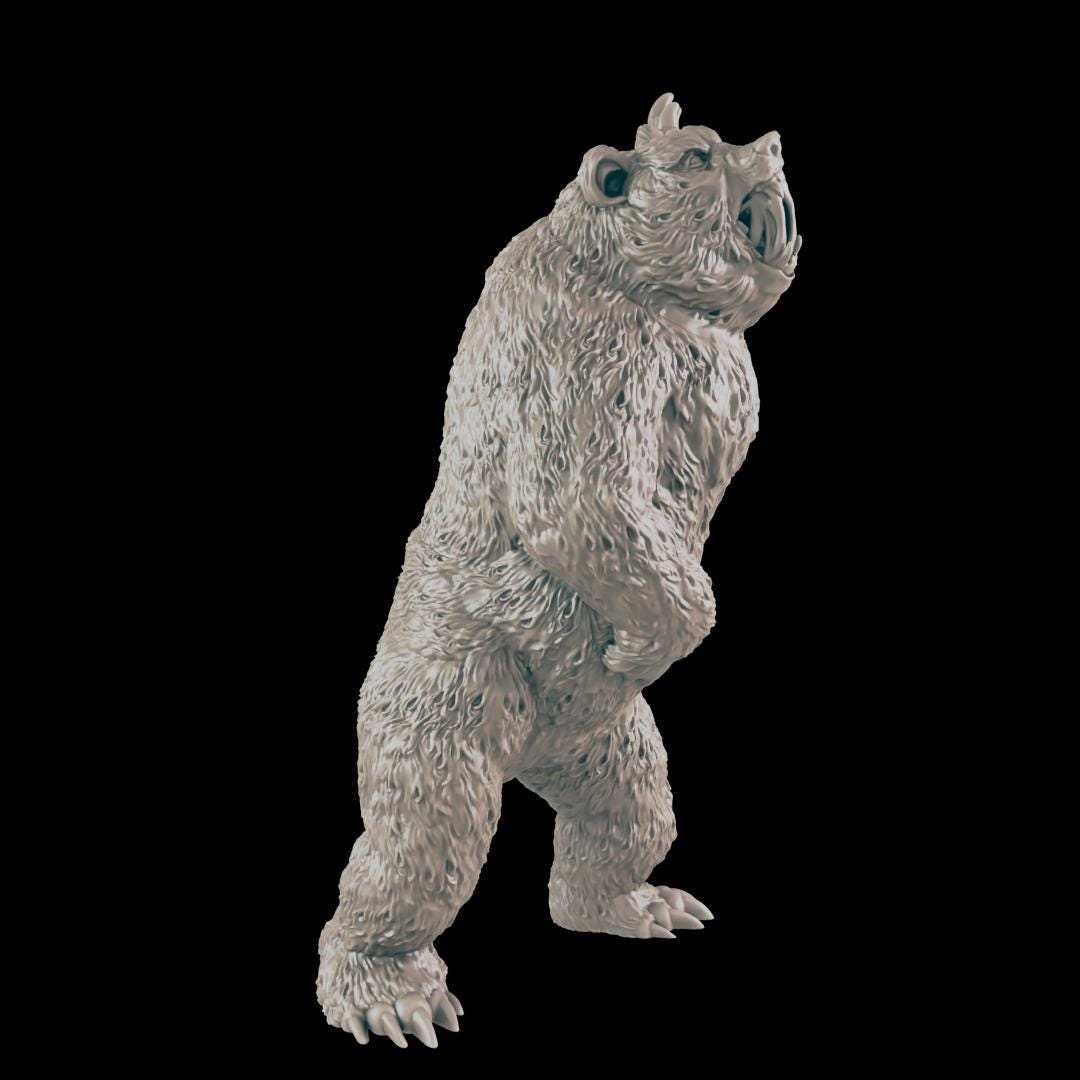 bear - Ec3d | 28mm and 32mm | Wargaming | DnD | Tabletop Roleplaying