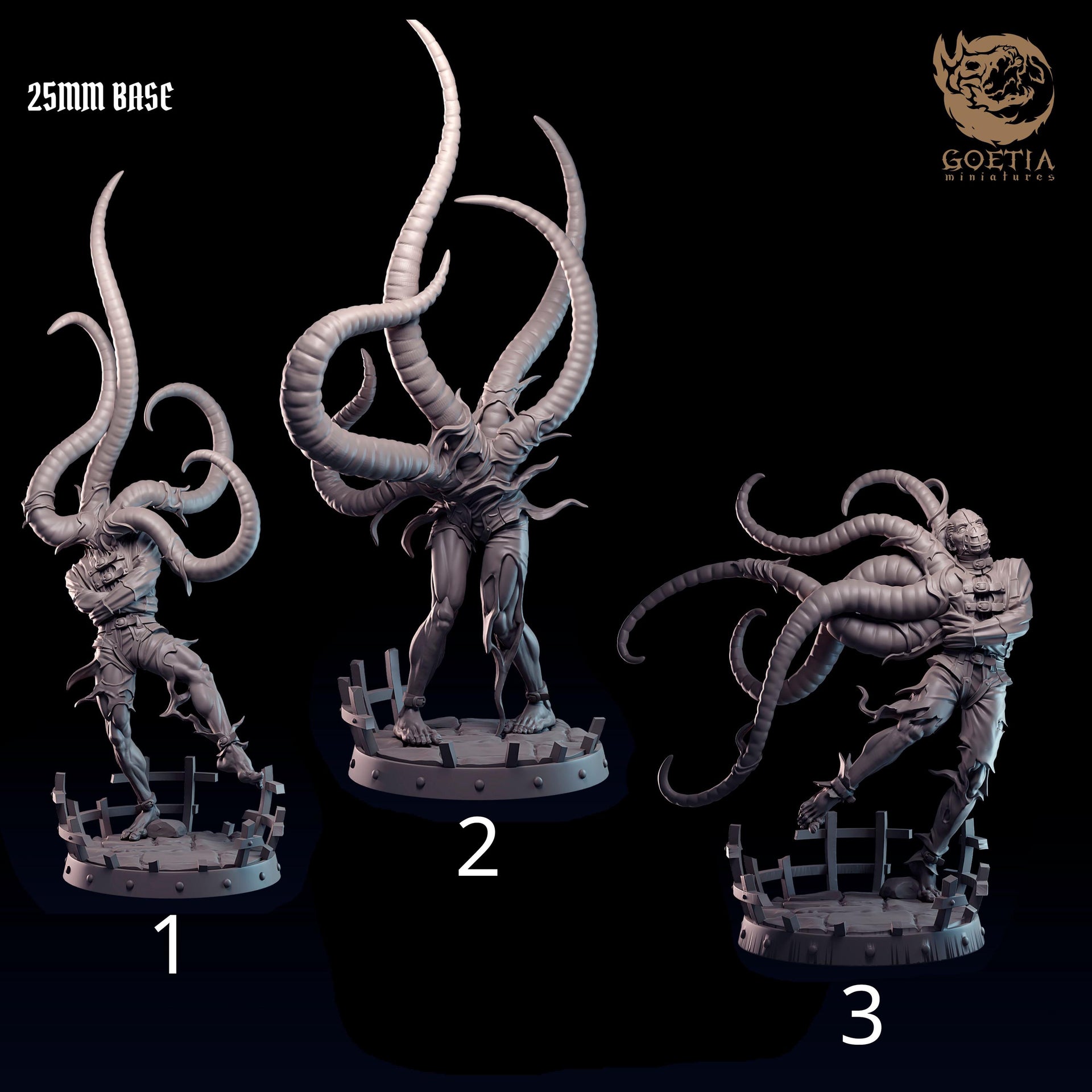 Straitjacket Cultists. Possessed Cthonic Inmates - Goetia Miniatures | 28mm and 32mm | Wargaming | DnD | Tabletop Roleplaying