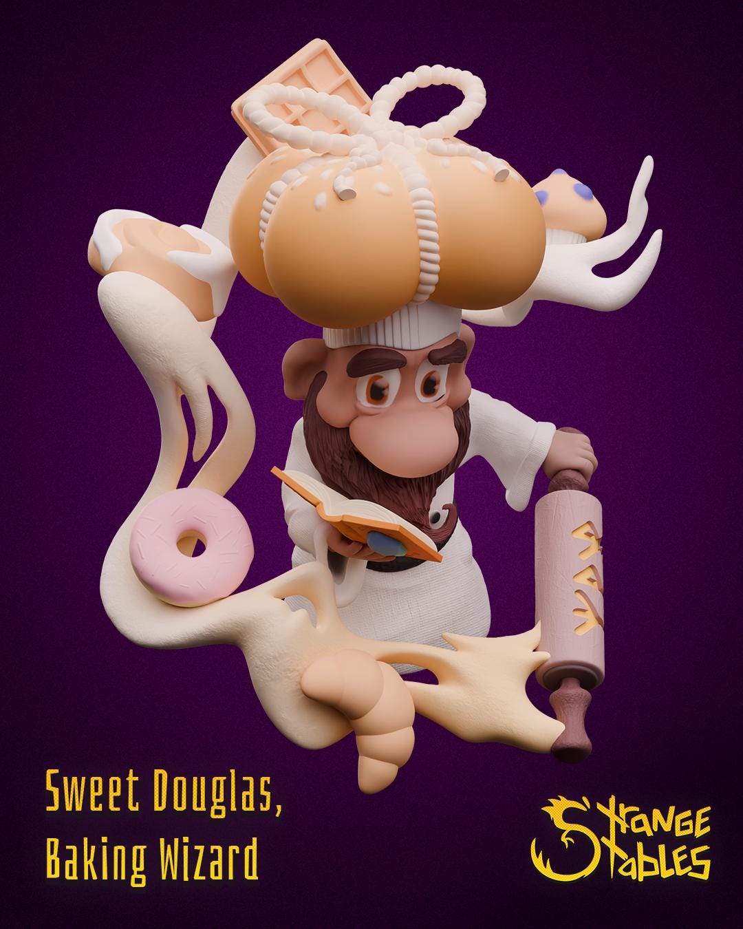 Sweet Douglas, Baking Wizard - Strange Stables | 28mm and 32mm | Wargaming | DnD | Tabletop Roleplaying