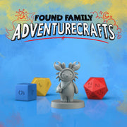 Stab Crab kobold and peanut Cat - Found Family Adventurecrafts | 28mm and 32mm | Wargaming | DnD | Tabletop Roleplaying