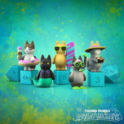 Peanut Cats, Tropical Edition - Found Family Adventurecrafts | 28mm and 32mm | Wargaming | DnD | Tabletop Roleplaying