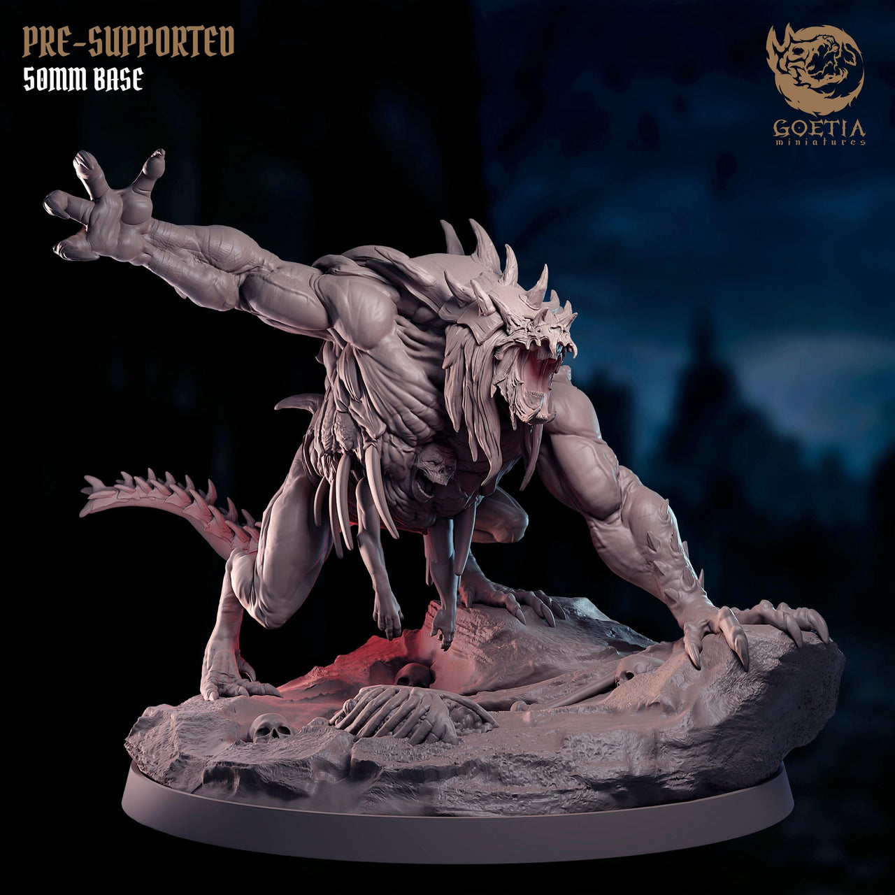 Dragonspawn , Draconic Experiment - Goetia Miniatures | 28mm and 32mm | Wargaming | DnD | Tabletop Roleplaying