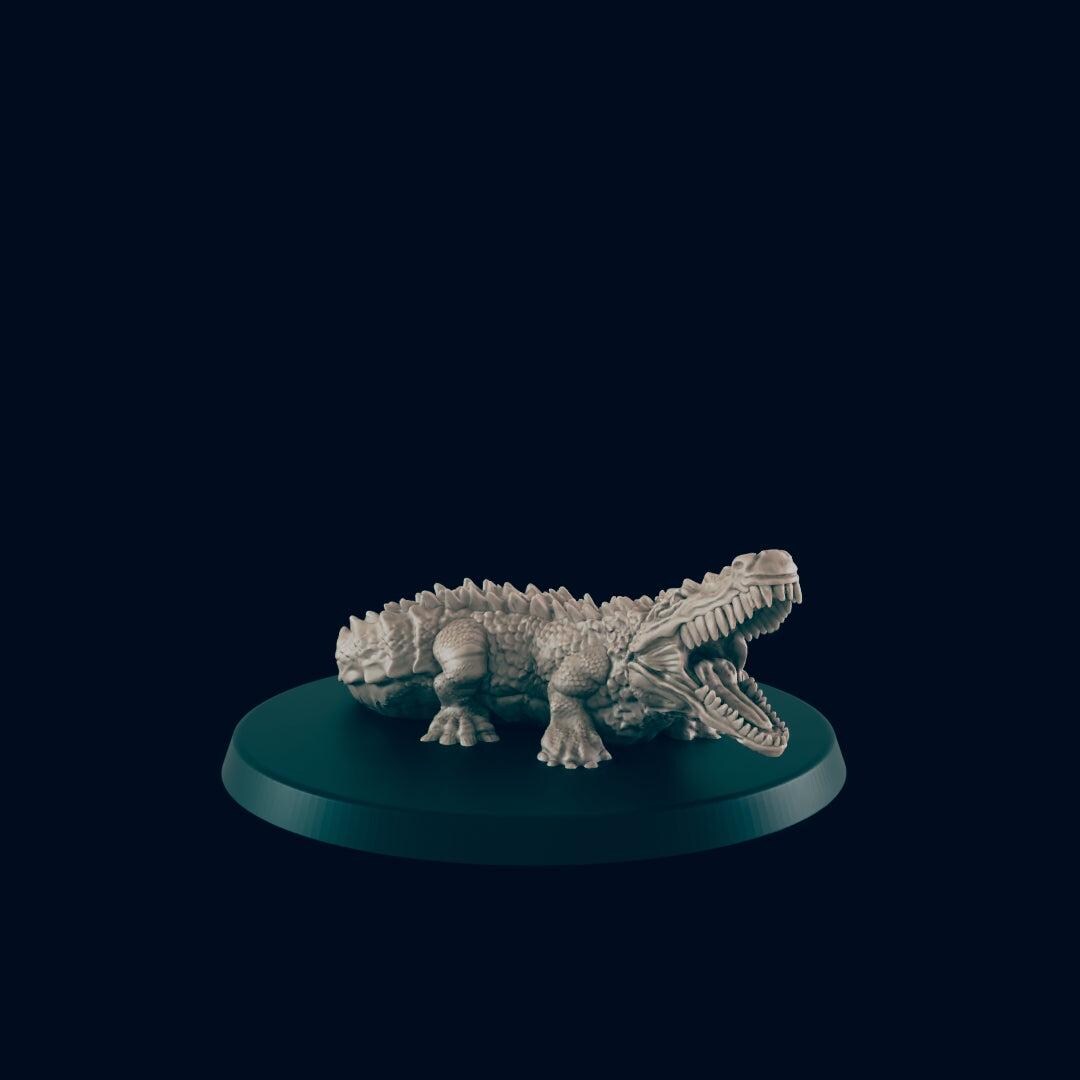 Crocodile - Ec3d | 28mm and 32mm | Wargaming | DnD | Tabletop Roleplaying