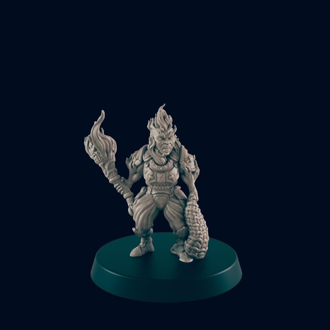 Azer, Fire Dwarf Warriors - Ec3d | 28mm and 32mm | Wargaming | DnD | Tabletop Roleplaying