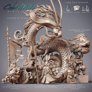 Dragon of Winds, Rabbit Dragon- CobraMode | 28mm and 32mm | Wargaming | DnD | Tabletop Roleplaying