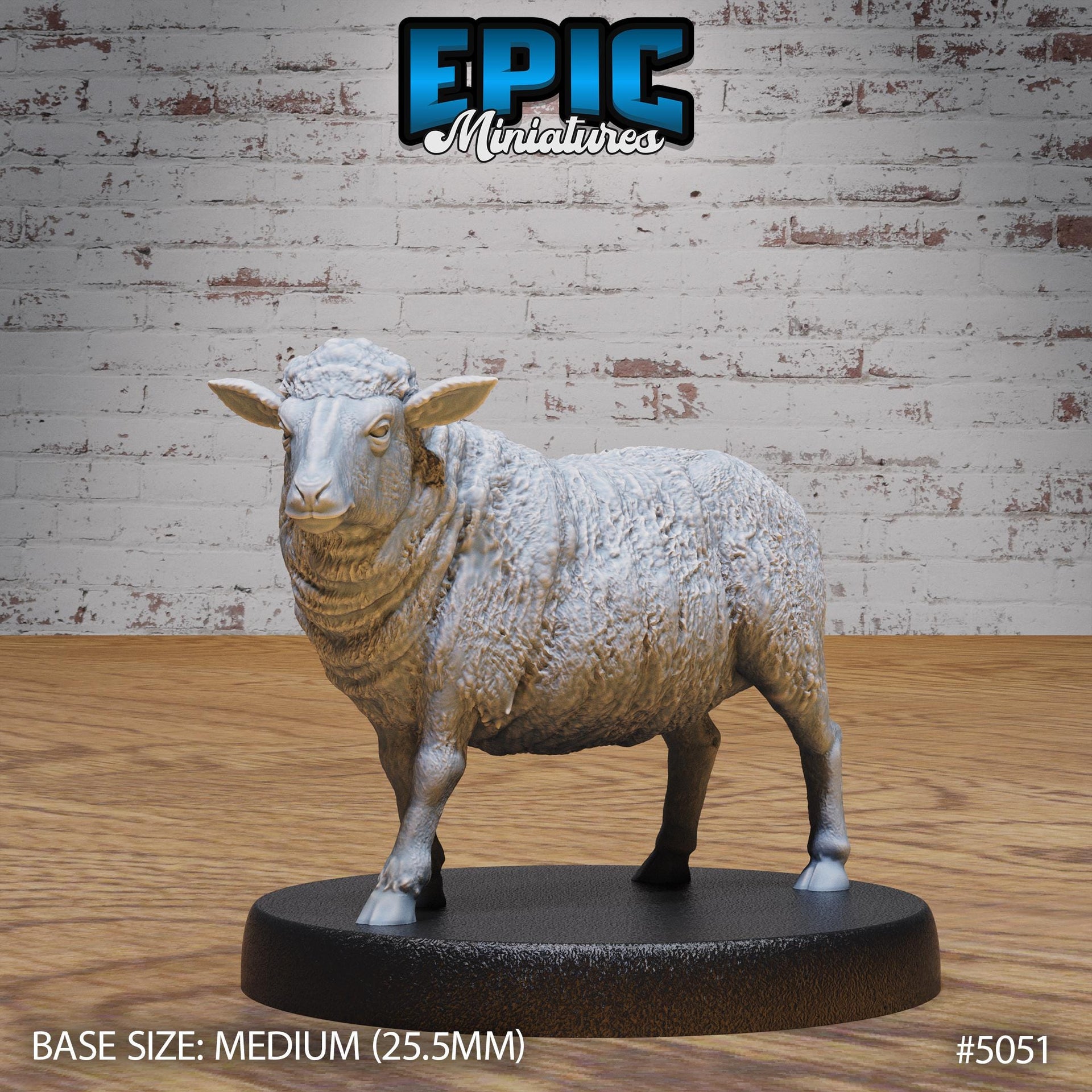 Sheep - Epic Miniatures | 28mm and 32mm | Wargaming | DnD | Tabletop Roleplaying