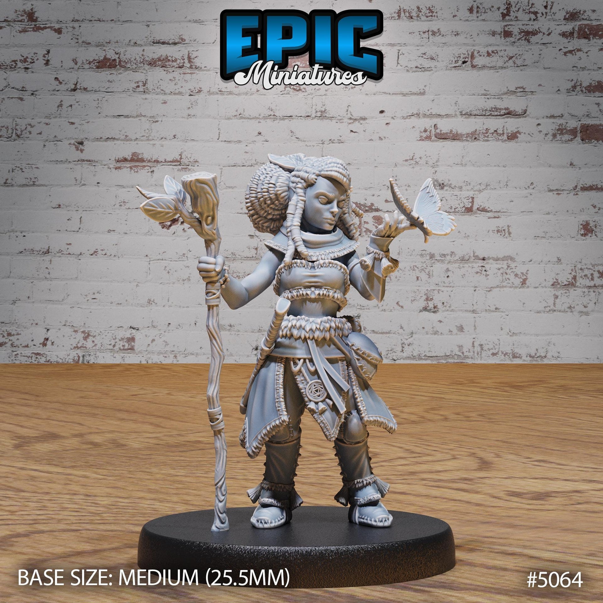 Halfling Druid - Epic Miniatures | 28mm and 32mm | Wargaming | DnD | Tabletop Roleplaying