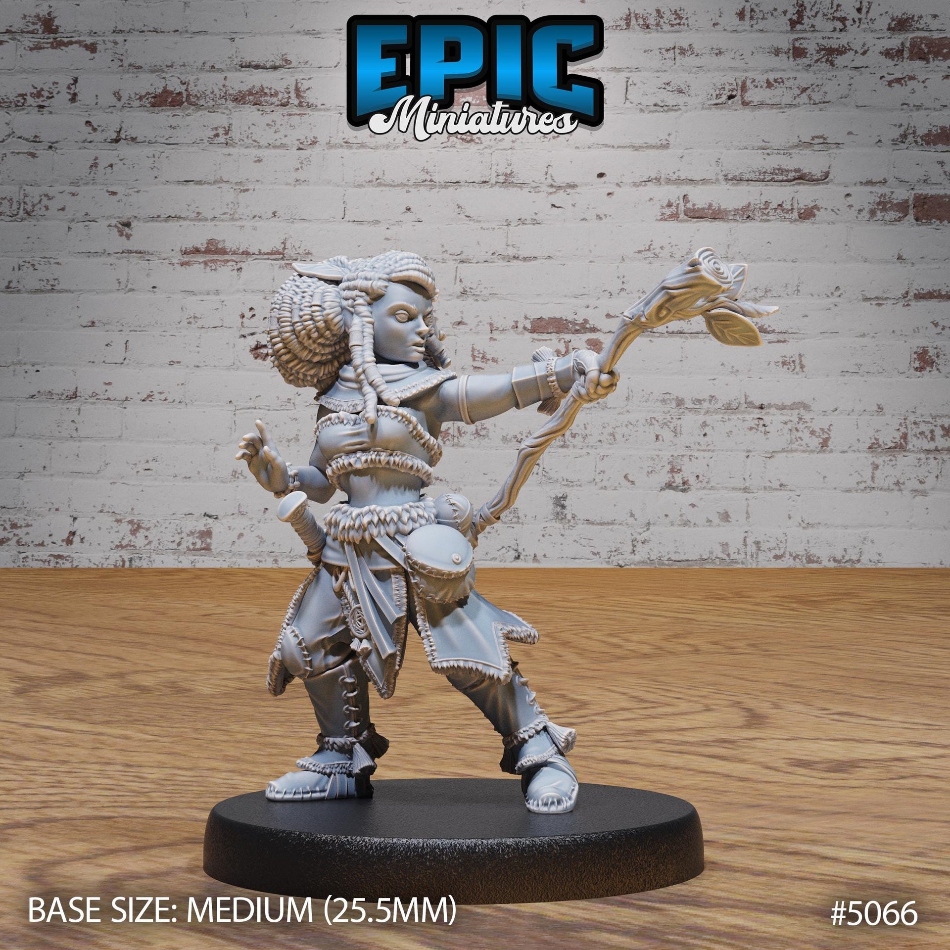 Halfling Druid - Epic Miniatures | 28mm and 32mm | Wargaming | DnD | Tabletop Roleplaying