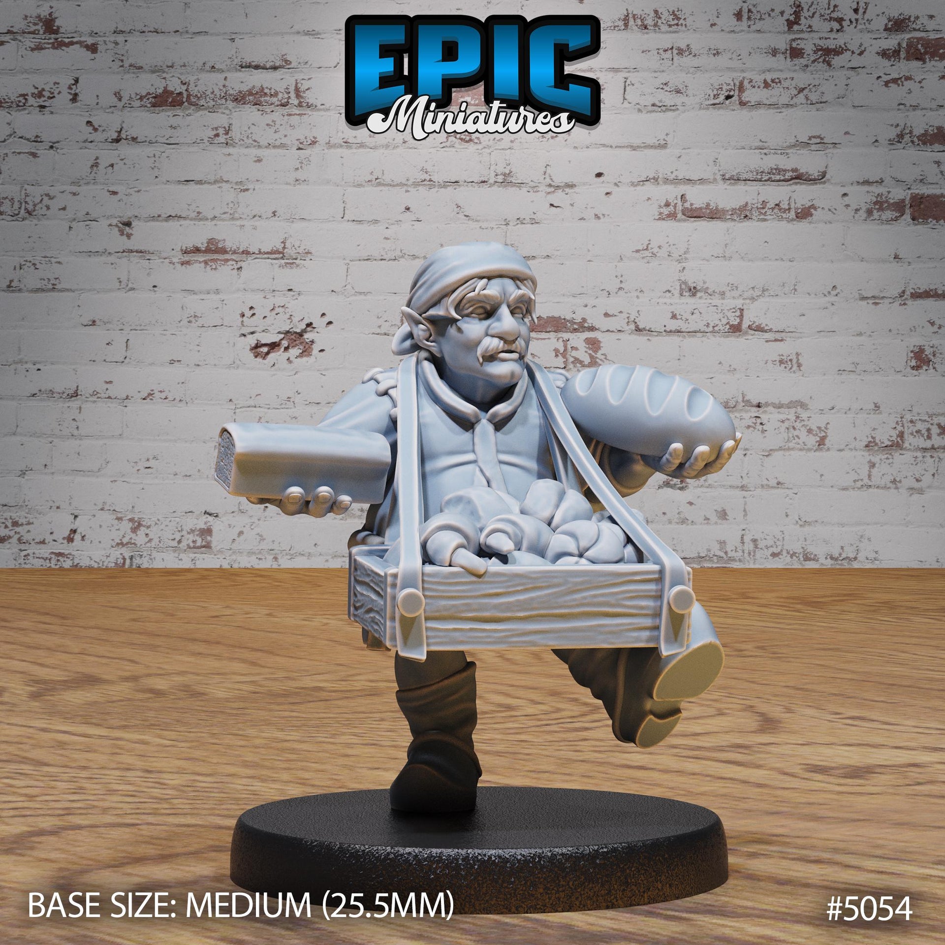 Halfling Villager - Epic Miniatures | 28mm and 32mm | Wargaming | DnD | Tabletop Roleplaying