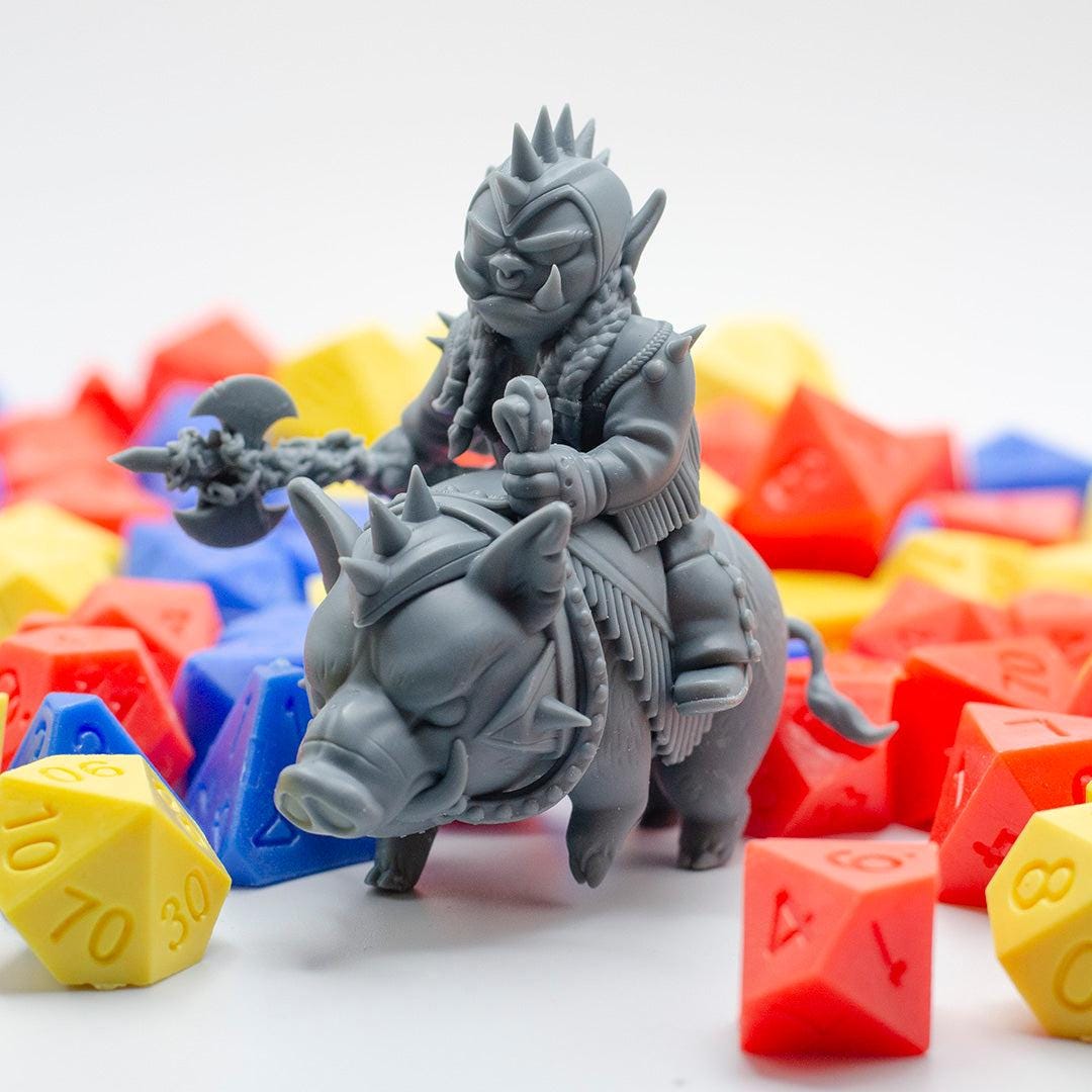 Wild Hogs Crew, the Hogleader - Found Family Adventurecrafts | 28mm and 32mm | Wargaming | DnD | Tabletop Roleplaying