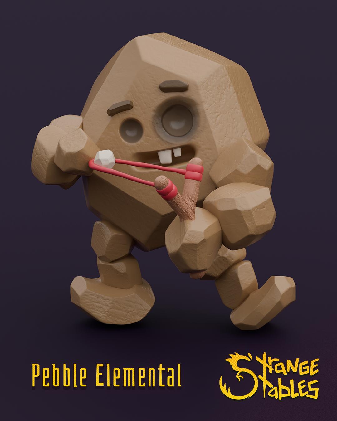 Pebble Elemental - Strange Stables | 28mm and 32mm | Wargaming | DnD | Tabletop Roleplaying
