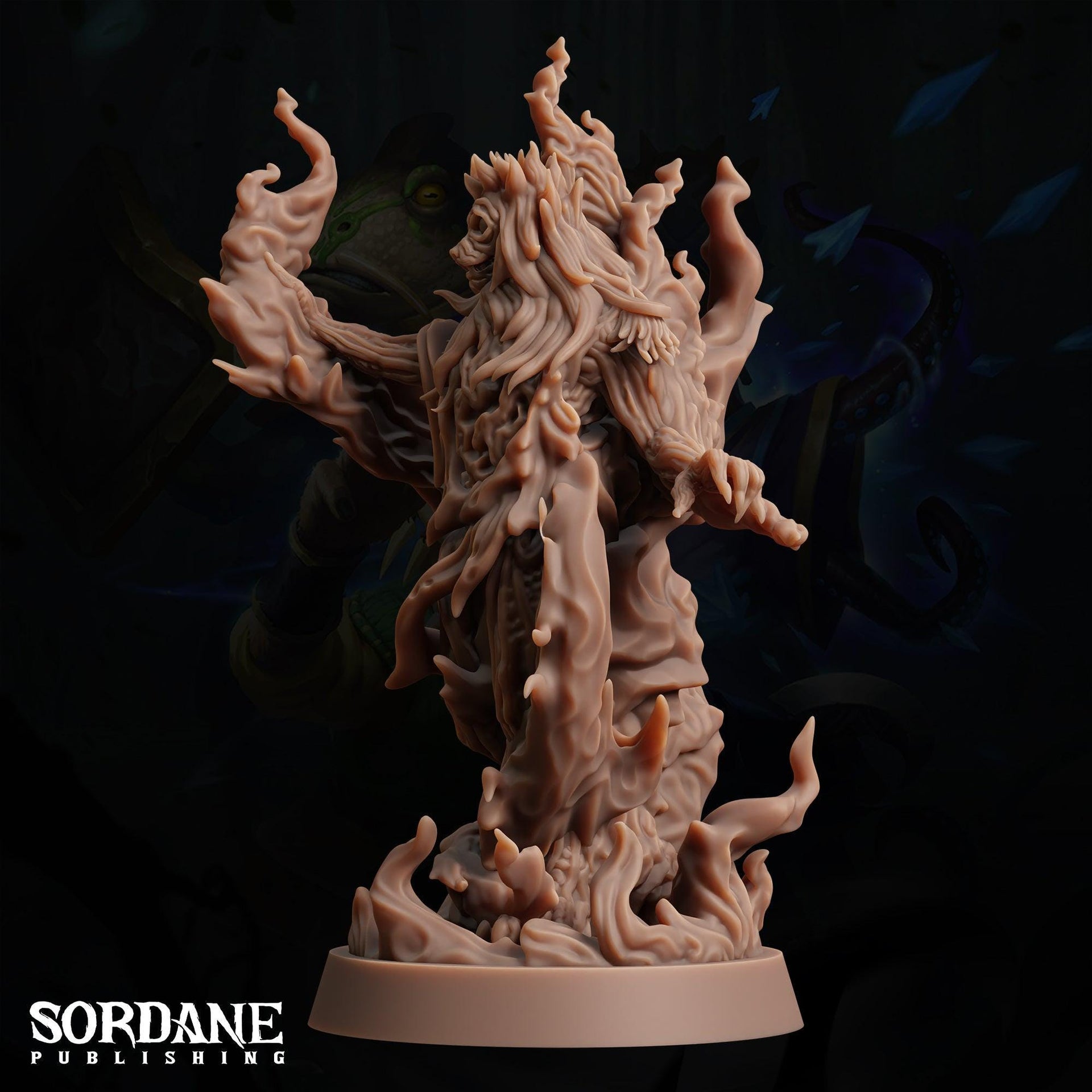 The Grimlord, Catfolk Lich- Sordane Publishing | 28mm and 32mm | Wargaming | DnD | Tabletop Roleplaying