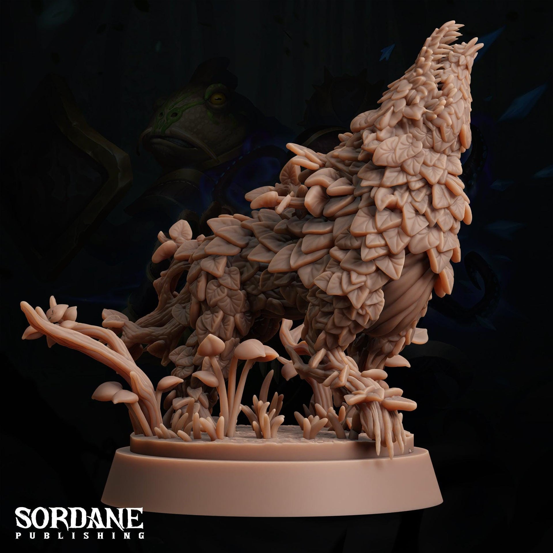 Vinewolf, Plant Elemental Wolf - Sordane Publishing | 28mm and 32mm | Wargaming | DnD | Tabletop Roleplaying