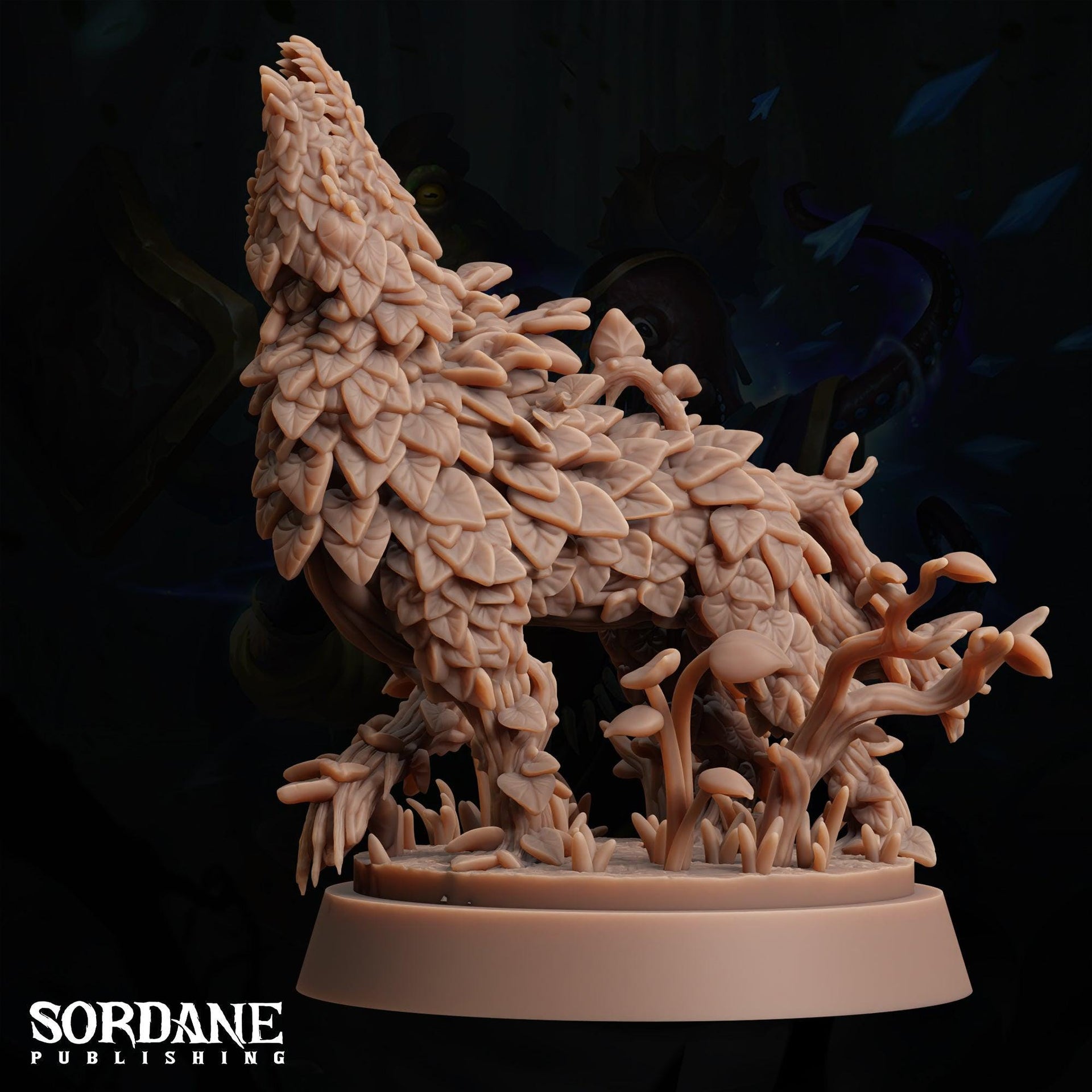 Vinewolf, Plant Elemental Wolf - Sordane Publishing | 28mm and 32mm | Wargaming | DnD | Tabletop Roleplaying
