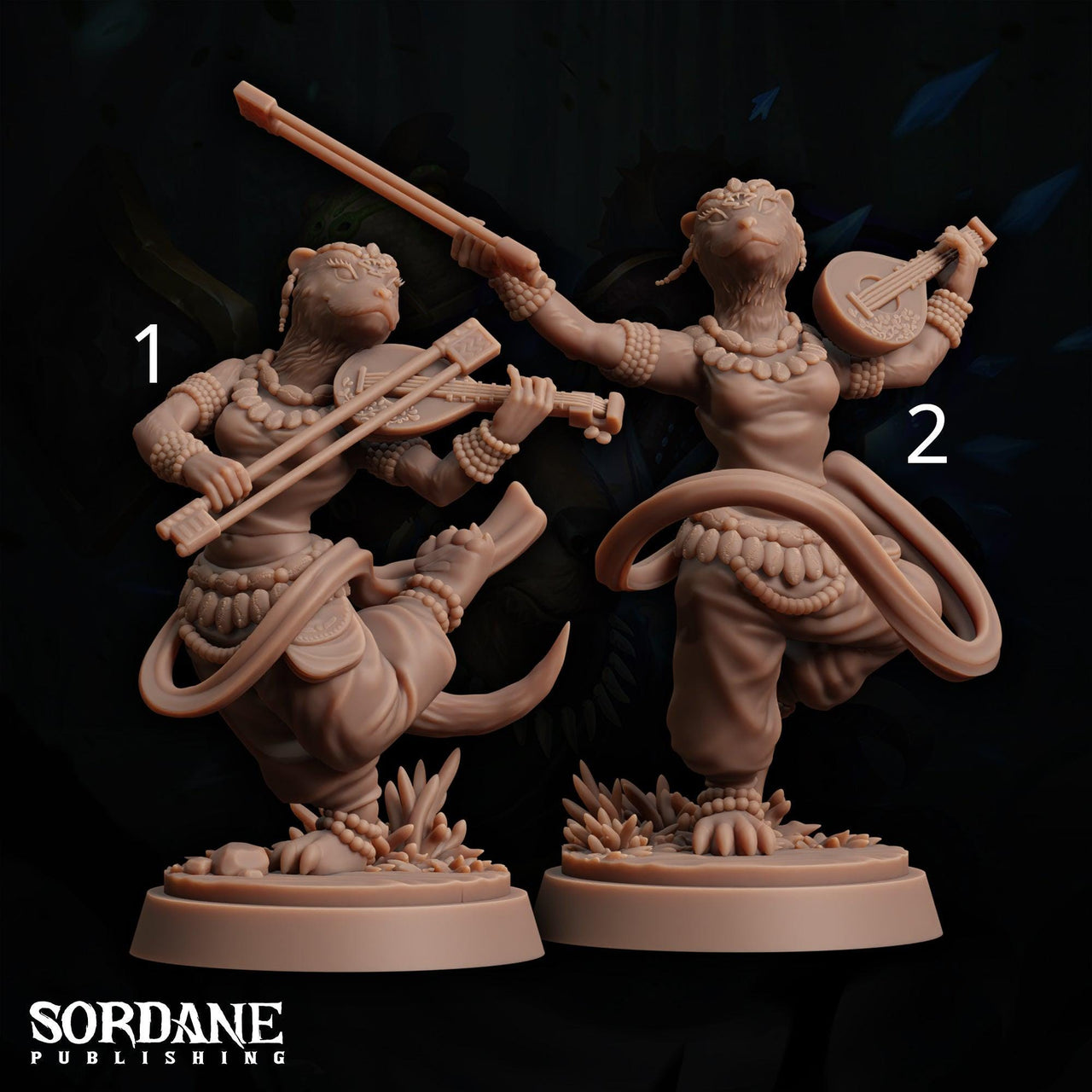 Muste Bard, Otterfolk traveller - Sordane Publishing | 28mm and 32mm | Wargaming | DnD | Tabletop Roleplaying
