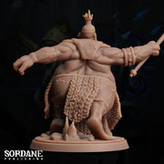 Belu Bloodthirsty, Tribal Ogre - Sordane Publishing | 28mm and 32mm | Wargaming | DnD | Tabletop Roleplaying