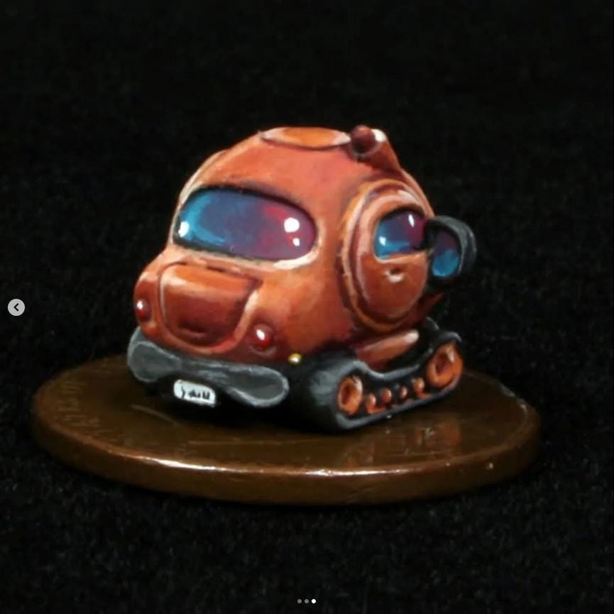 6mm Pea Car, Adaptable little vehicle - Porble Games | 28mm and 32mm | Wargaming | DnD | Tabletop Roleplaying