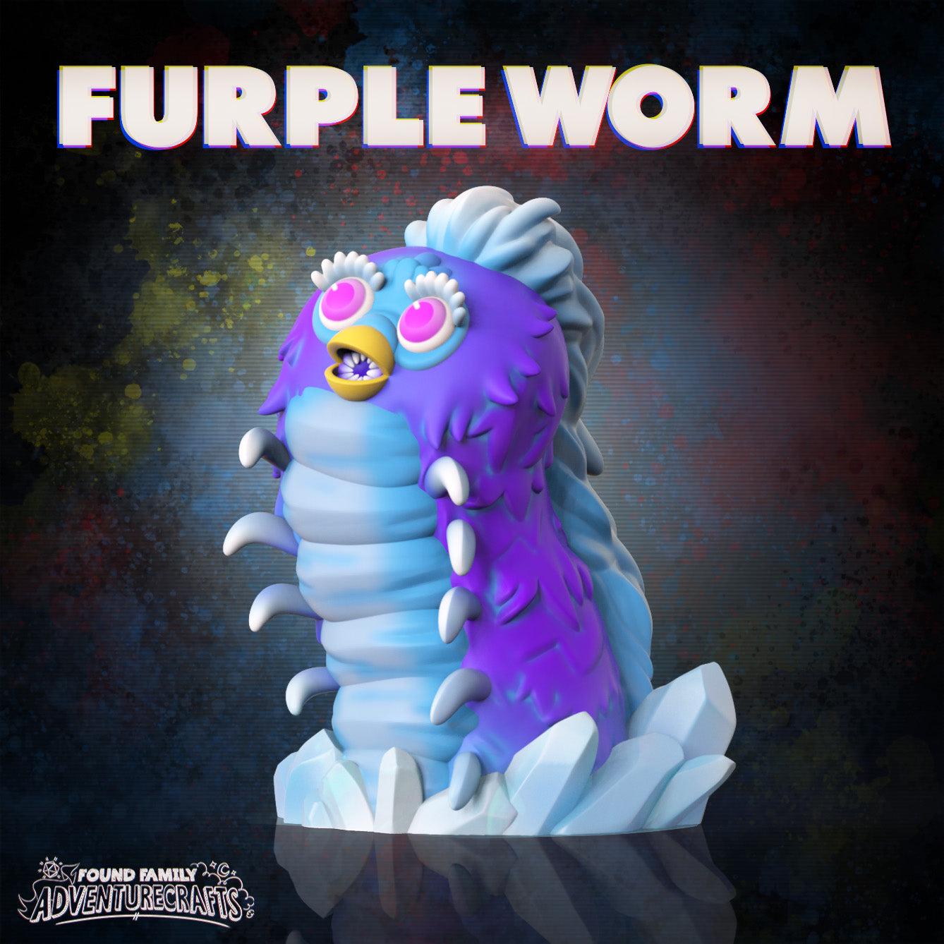 the furple worm, Robot Pet Purple Worm - Found Family Adventurecrafts | 28mm and 32mm | Wargaming | DnD | Tabletop Roleplaying