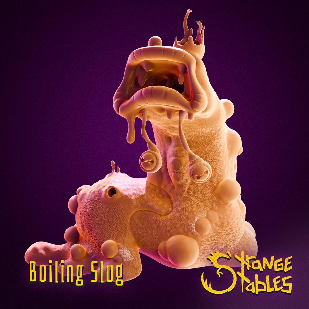 Boiling Slug - Strange Stables | 28mm and 32mm | Wargaming | DnD | Tabletop Roleplaying