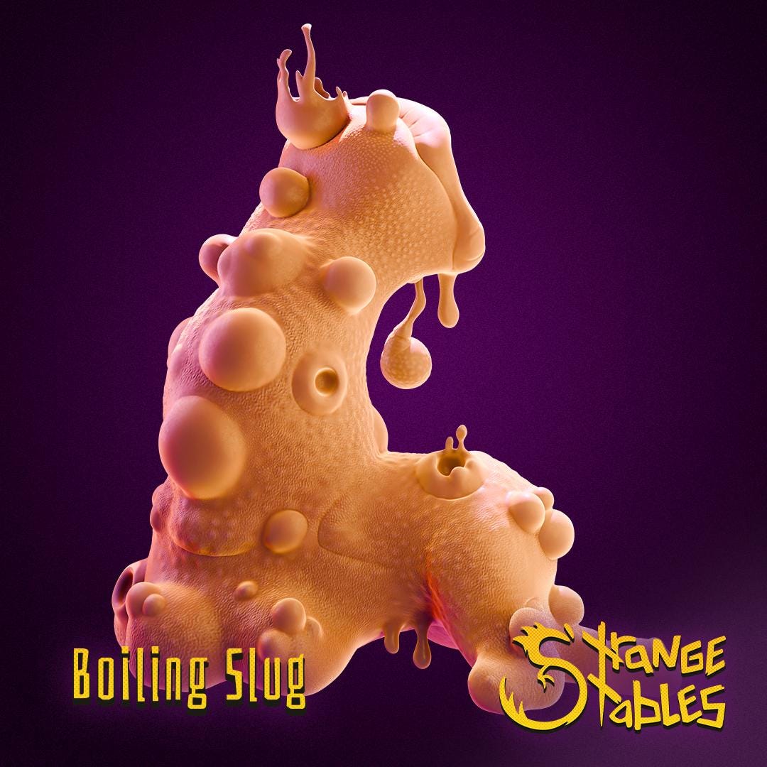 Boiling Slug - Strange Stables | 28mm and 32mm | Wargaming | DnD | Tabletop Roleplaying