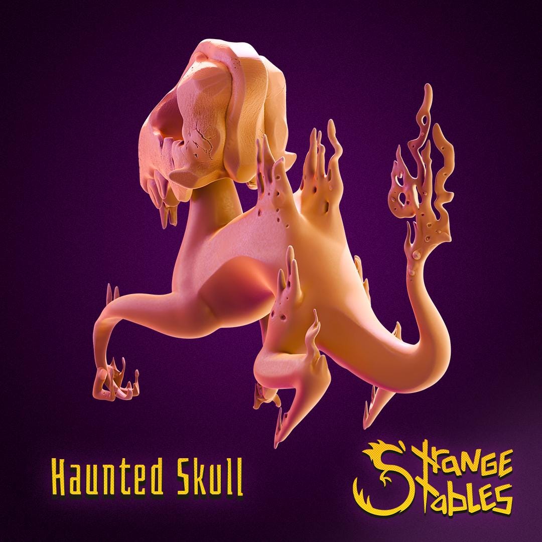 Haunted Skull - Strange Stables | 28mm and 32mm | Wargaming | DnD | Tabletop Roleplaying