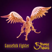 Goosefolk Fighter - Strange Stables | 28mm and 32mm | Wargaming | DnD | Tabletop Roleplaying