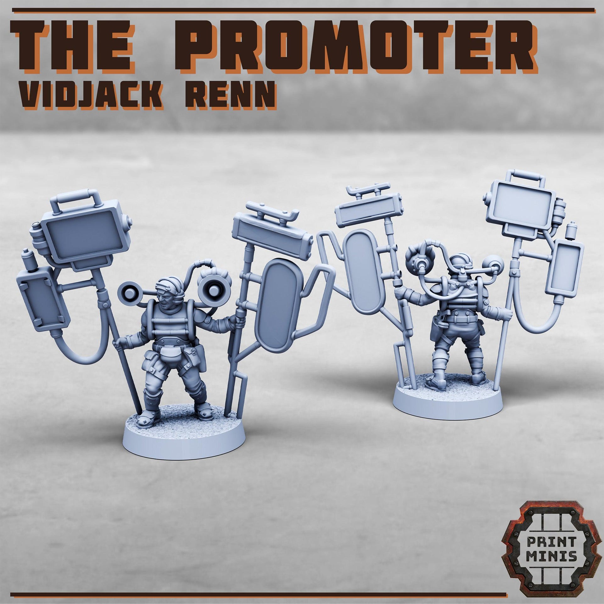 Vidjack Renn, Promoter- Print Minis | 28mm and 32mm | Wargaming | DnD | Tabletop Roleplaying