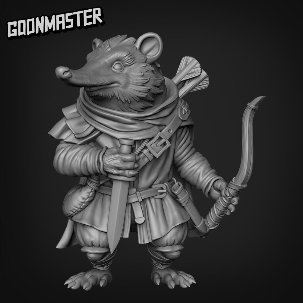 Shrew Archer - Goonmaster | 28mm and 32mm | Wargaming | DnD | Tabletop Roleplaying