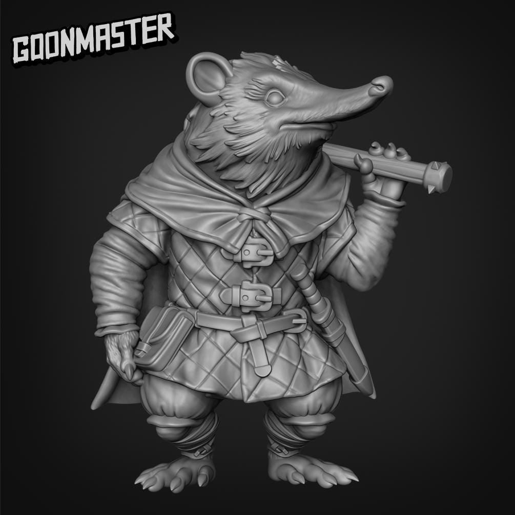 Combat Shrew - Goonmaster | 28mm and 32mm | Wargaming | DnD | Tabletop Roleplaying