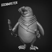 Penguin Archer - Goonmaster | 28mm and 32mm | Wargaming | DnD | Tabletop Roleplaying
