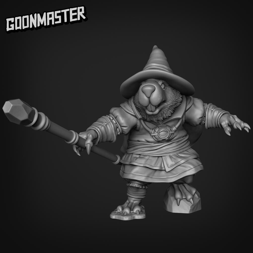 Beaver Wizards- Goonmaster | 28mm and 32mm | Wargaming | DnD | Tabletop Roleplaying