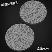 Ancient Temple Tile Bases - Goonmaster | 28mm and 32mm | Wargaming | DnD | Tabletop Roleplaying