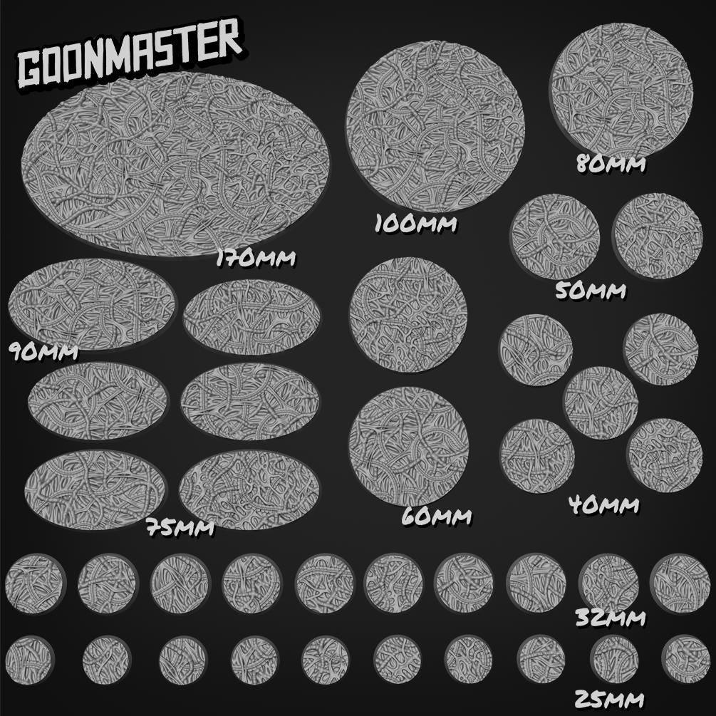 Fleshy Organic Bases - Goonmaster | 28mm and 32mm | Wargaming | DnD | Tabletop Roleplaying