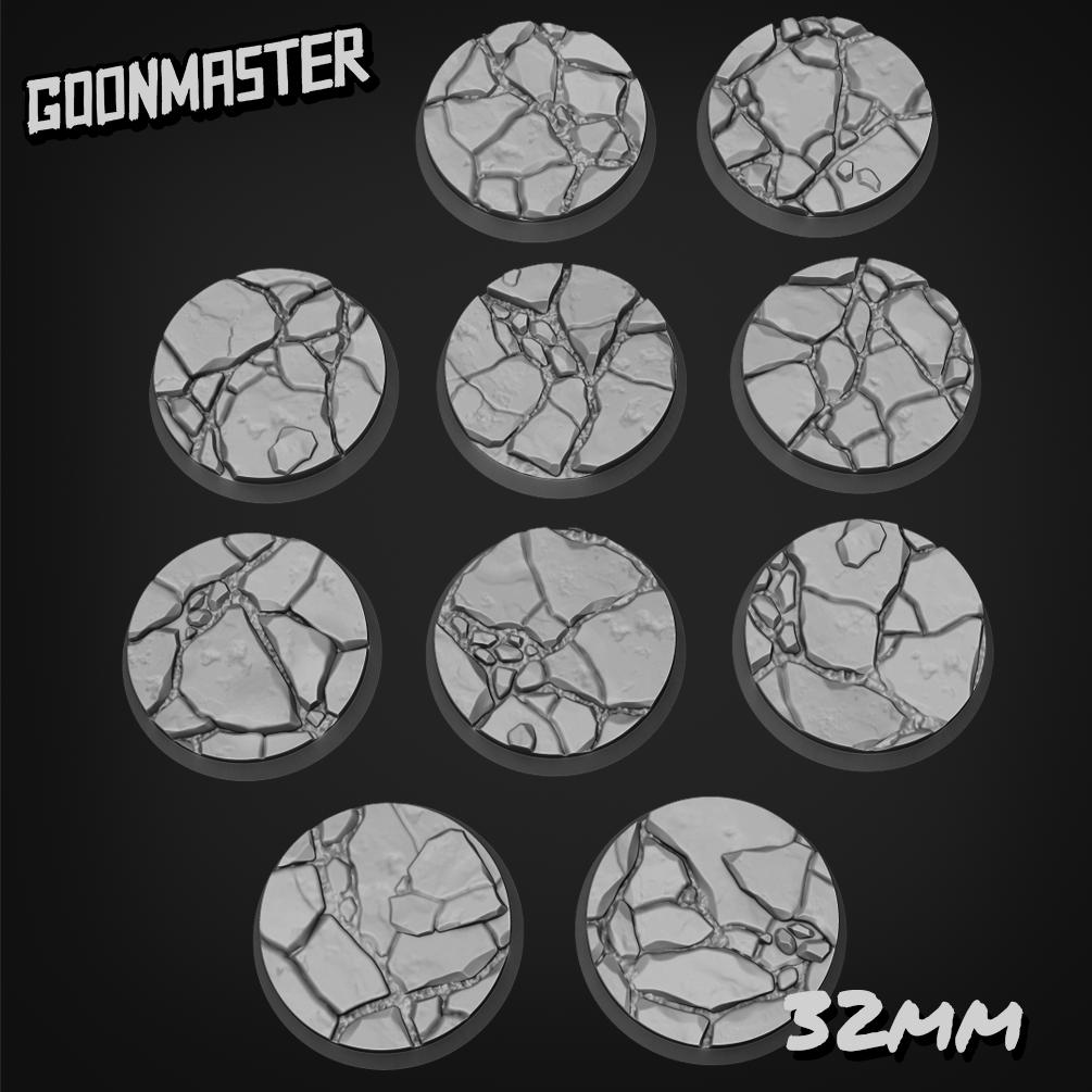 Rubble Bases - Goonmaster | 28mm and 32mm | Wargaming | DnD | Tabletop Roleplaying