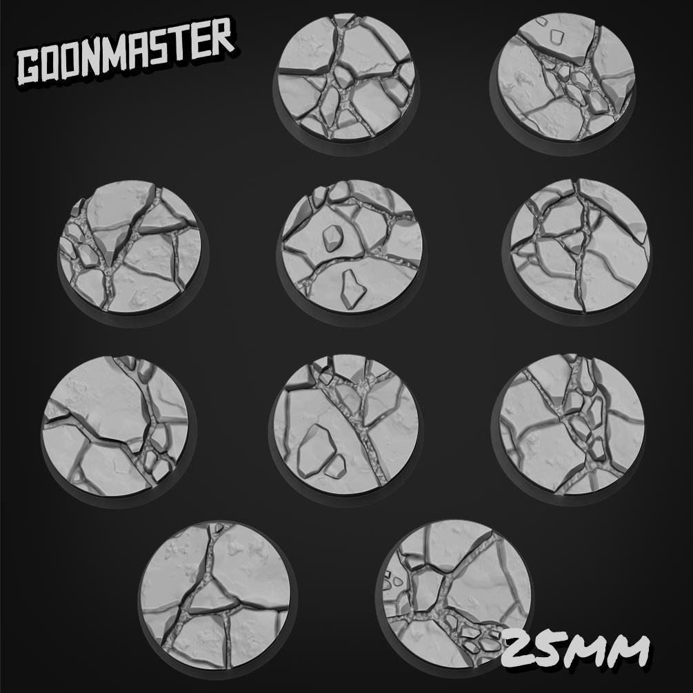 Rubble Bases - Goonmaster | 28mm and 32mm | Wargaming | DnD | Tabletop Roleplaying