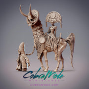 Usurer Muqarid Aziza al-Qadiri, Undead Horse Mount - CobraMode | 28mm and 32mm | Wargaming | DnD | Tabletop Roleplaying